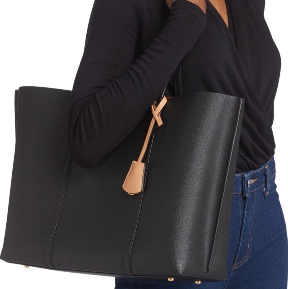 Tory Burch Perry Triple Compartment Leather Tote